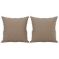 vidaXL Set di Divani 4 pz con Cuscini Cappuccino in Similpelle vidaXL Set di Divani 4 pz con Cuscini Cappuccino in Similpelle