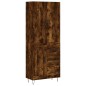 vidaXL Credenza Rovere Fumo 69,5x34x180 cm in Legno Multistrato vidaXL Credenza Rovere Fumo 69,5x34x180 cm in Legno Multistrato