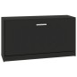 Scarpiera Nera 80x24x45 cm in Legno Multistrato Scarpiera Nera 80x24x45 cm in Legno Multistrato