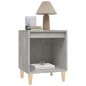 Comodino Grigio Cemento 40x35x50 cm