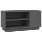 Mobile Porta TV Grigio 80x35x40,5 cm in Legno Massello di Pino Mobile Porta TV Grigio 80x35x40,5 cm in Legno Massello di Pino