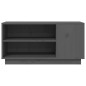 Mobile Porta TV Grigio 80x35x40,5 cm in Legno Massello di Pino Mobile Porta TV Grigio 80x35x40,5 cm in Legno Massello di Pino