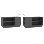 Mobile Porta TV Grigio 80x35x40,5 cm in Legno Massello di Pino Mobile Porta TV Grigio 80x35x40,5 cm in Legno Massello di Pino