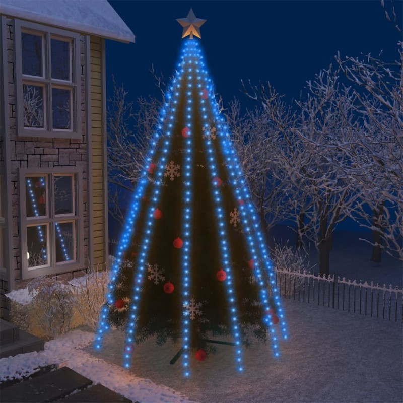 vidaXL Luci per Albero 500 LED Blu 500 cm Interno Esterno vidaXL Luci per Albero 500 LED Blu 500 cm Interno Esterno