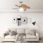 vidaXL Ventilatore da Soffitto con Luce 76 cm Marrone Chiaro vidaXL Ventilatore da Soffitto con Luce 76 cm Marrone Chiaro