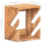 vidaXL Supporto Skateboard da Parete 25x20x30 cm in Legno di Acacia vidaXL Supporto Skateboard da Parete 25x20x30 cm in Legno di Acacia