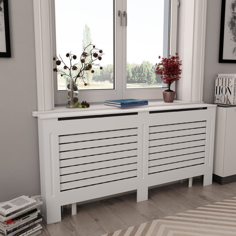 vidaXL Copertura per Radiatore Bianca 172x19x81,5 cm in MDF vidaXL Copertura per Radiatore Bianca 172x19x81,5 cm in MDF