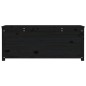 vidaXL Contenitore Portaoggetti Nero 110x50x45,5cm Legno Massello Pino vidaXL Contenitore Portaoggetti Nero 110x50x45,5cm Legno Massello Pino