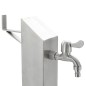vidaXL Fontanella a Colonna in Acciaio Inossidabile Quadrata 95 cm vidaXL Fontanella a Colonna in Acciaio Inossidabile Quadrata 95 cm