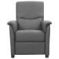 vidaXL Poltrona Alzapersona Grigio Chiaro Tessuto