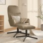 vidaXL Poltrona Rilassante con Sgabello Cappuccino in Similpelle vidaXL Poltrona Rilassante con Sgabello Cappuccino in Similpelle