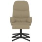 vidaXL Poltrona Rilassante con Sgabello Cappuccino in Similpelle vidaXL Poltrona Rilassante con Sgabello Cappuccino in Similpelle