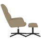 vidaXL Poltrona Rilassante con Sgabello Cappuccino in Similpelle vidaXL Poltrona Rilassante con Sgabello Cappuccino in Similpelle