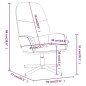 vidaXL Poltrona Rilassante con Sgabello Cappuccino in Similpelle vidaXL Poltrona Rilassante con Sgabello Cappuccino in Similpelle