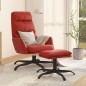 vidaXL Poltrona Rilassante con Sgabello Rosso Vino in Similpelle vidaXL Poltrona Rilassante con Sgabello Rosso Vino in Similpelle