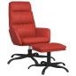 vidaXL Poltrona Rilassante con Sgabello Rosso Vino in Similpelle vidaXL Poltrona Rilassante con Sgabello Rosso Vino in Similpelle
