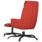 vidaXL Poltrona Rilassante con Sgabello Rosso Vino in Similpelle vidaXL Poltrona Rilassante con Sgabello Rosso Vino in Similpelle