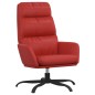 vidaXL Poltrona Rilassante con Sgabello Rosso Vino in Similpelle vidaXL Poltrona Rilassante con Sgabello Rosso Vino in Similpelle