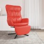 vidaXL Poltrona Relax con Poggiapiedi Rosso in Similpelle vidaXL Poltrona Relax con Poggiapiedi Rosso in Similpelle