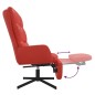 vidaXL Poltrona Relax con Poggiapiedi Rosso in Similpelle vidaXL Poltrona Relax con Poggiapiedi Rosso in Similpelle