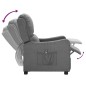 vidaXL Poltrona Elettrica Reclinabile Grigio Chiaro in Tessuto