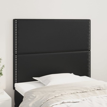 vidaXL Testiera 2 pz Nero 90x5x78/88 cm in Similpelle