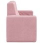 vidaXL Divano per Bambini 2 Posti Rosa in Morbido Peluche vidaXL Divano per Bambini 2 Posti Rosa in Morbido Peluche