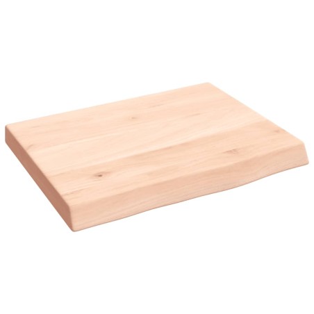 vidaXL Piano Bagno 40x30x4 cm in Legno Massello Non Trattato