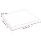 vidaXL Piano Bagno 40x40x2 cm in Legno Massello Non Trattato