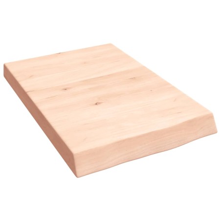 vidaXL Piano Bagno 40x60x6 cm in Legno Massello Non Trattato