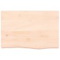 vidaXL Piano Bagno 60x40x6 cm in Legno Massello Non Trattato