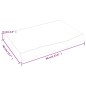 vidaXL Piano Bagno 60x40x6 cm in Legno Massello Non Trattato