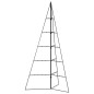 vidaXL Albero di Natale Decorativo in Metallo Nero 100 cm