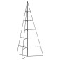 vidaXL Albero di Natale Decorativo in Metallo Nero 100 cm