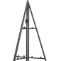 vidaXL Albero di Natale Decorativo in Metallo Nero 100 cm