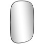vidaXL Specchio da Parete Nero 70x45 cm