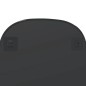vidaXL Specchio da Parete Nero 70x45 cm