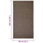 vidaXL Tappeto in Sisal per Tiragraffi Marrone 80x150 cm vidaXL Tappeto in Sisal per Tiragraffi Marrone 80x150 cm