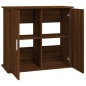 vidaXL Supporto Acquario 81x36x73 cm Legno Multistrato Rovere Marrone vidaXL Supporto Acquario 81x36x73 cm Legno Multistrato Rovere Marrone