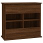 vidaXL Supporto Acquario 81x36x73 cm Legno Multistrato Rovere Marrone vidaXL Supporto Acquario 81x36x73 cm Legno Multistrato Rovere Marrone
