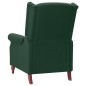 vidaXL Poltrona Massaggiante Reclinabile Verde Scuro in Tessuto vidaXL Poltrona Massaggiante Reclinabile Verde Scuro in Tessuto