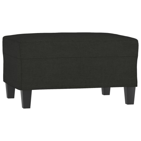 vidaXL Poggiapiedi Nero 70x55x41 cm in Tessuto