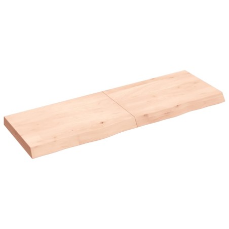 vidaXL Piano Bagno 120x40x6 cm in Legno Massello Non Trattato