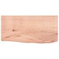 vidaXL Piano Bagno Marrone Chiaro 60x30x6 cm Legno Massello Trattato vidaXL Piano Bagno Marrone Chiaro 60x30x6 cm Legno Massello Trattato