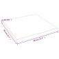 vidaXL Piano Bagno Grigio Scuro 40x40x2 cm Legno Massello Trattato