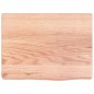 vidaXL Piano Bagno Marrone Chiaro 40x30x4 cm Legno Massello Trattato