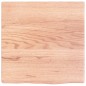 vidaXL Piano Bagno Marrone Chiaro 40x40x2 cm Legno Massello Trattato vidaXL Piano Bagno Marrone Chiaro 40x40x2 cm Legno Massello Trattato