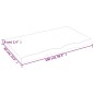 vidaXL Piano Bagno Grigio Scuro 100x60x6 cm Legno Massello Trattato