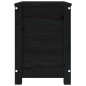 vidaXL Contenitore Portaoggetti Nero 60x32x45,5cm Legno Massello Pino vidaXL Contenitore Portaoggetti Nero 60x32x45,5cm Legno Massello Pino