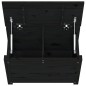 vidaXL Contenitore Portaoggetti Nero 60x32x45,5cm Legno Massello Pino vidaXL Contenitore Portaoggetti Nero 60x32x45,5cm Legno Massello Pino
